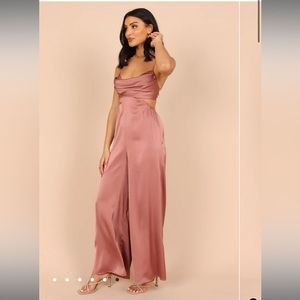 Petal and Pup Valentina jump suit in color Red Bean
